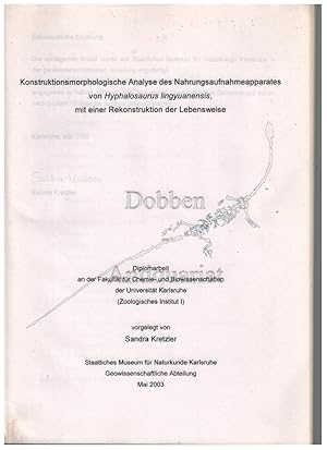 Konstruktionsmorphologische Analyse des Nahrungsaufnahmeapparates von Hyphalosaurus lingyuanensis...