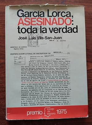 Imagen del vendedor de Garca Lorca, asesinado: toda la verdad a la venta por Librera Ofisierra