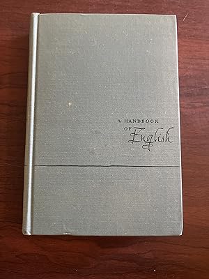 Seller image for A Handbook of English for sale by Alicesrestraunt