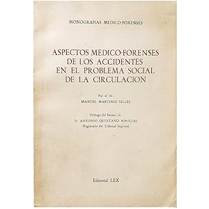 Seller image for ASPECTOS MDICO-FORENSES DE LOS ACCIDENTES EN EL PROBLEMA SOCIAL DE LA CIRCULACIN for sale by LIBRERIA CLIO