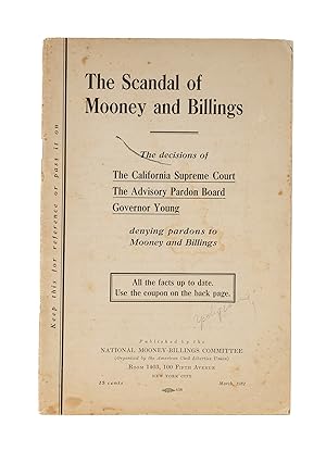 Bild des Verkufers fr The Scandal of Mooney and Billings: The Decisions of The California. zum Verkauf von The Lawbook Exchange, Ltd., ABAA  ILAB