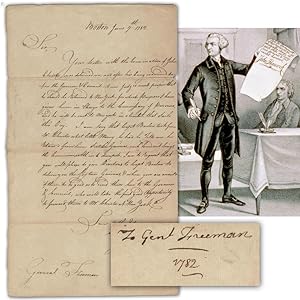 John Hancock Docketed Letter to General Freeman Regarding Prisoners