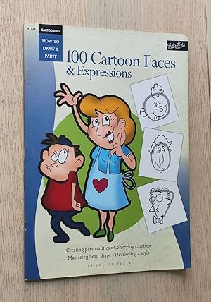 100 CARTOON FACES & EXPRESSIONS. How to draw & paint