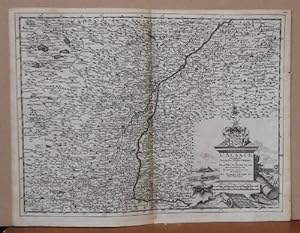 Kupferstich-Karte "L' Alsace, Suivant les Nouvelles Observations." de Messrs, de l`Academie Royal...
