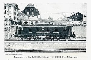 Die Berner Alpenbahn. Bern, Lötschberg, Simplon.