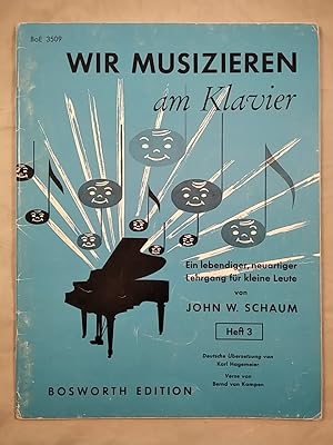 Bild des Verkufers fr Wir musizieren am Klavier Heft 3. zum Verkauf von KULTur-Antiquariat