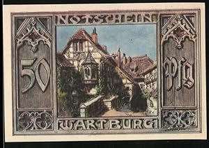Bild des Verkufers fr Notgeld Eisenach, 50 Pfennig, Wartburg, Gans, Fledermaus, Henne zum Verkauf von Bartko-Reher