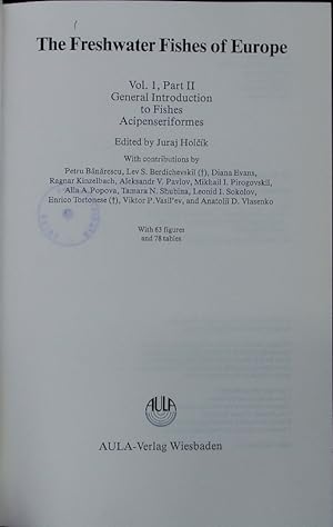 Bild des Verkufers fr General introduction to fishes. Acipenseriformes. zum Verkauf von Antiquariat Bookfarm