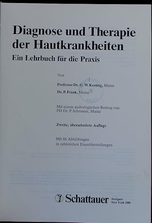 Seller image for Diagnose und Therapie der Hautkrankheiten. for sale by Antiquariat Bookfarm