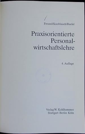 Seller image for Praxisorientierte Personalwirtschaftslehre. for sale by Antiquariat Bookfarm