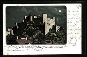Lithographie Festung Hohen Salzburg