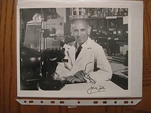 Imagen del vendedor de Jonas Salk (Famous Virologist and Discoverer of One of the First Polio Vaccines) B&W Photograph Signed! a la venta por Clarkean Books