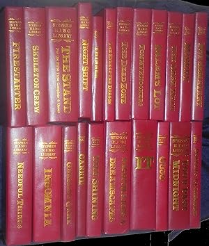 Bild des Verkufers fr Red Leather Library 22 Volumes Stephen King Stand Thinner Cujo It Carrie zum Verkauf von The Lion's End, Antiquarian Books