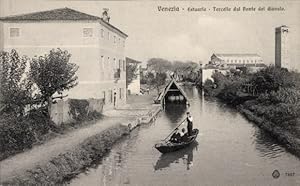 Bild des Verkufers fr Ansichtskarte / Postkarte Venezia Venedig Veneto, Estuario, Torcello dal Ponte del diavolo zum Verkauf von akpool GmbH