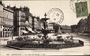 Ansichtskarte / Postkarte Bordeaux Gironde, Allees de Tourny