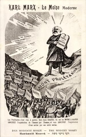Ansichtskarte / Postkarte Philosoph, Nationalökonom und Gesellschaftstheoretiker Karl Marx