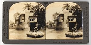 Stereo-Fotografie Keystone View Co., Meadville, Ansicht Bagdad, Picturesque Hmes of Wealthy Jews ...