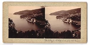 Stereo-Fotografie unbekannter Fotograf, Ansicht Villefranche, Blick nach der Stadt an der Cote d`...