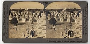 Stereo-Fotografie Keystone View Co., Meadville, Ansicht Mandalay, Nort Section of the 450 Pagodas...