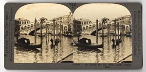 Immagine del venditore per Stereo-Fotografie Keystone View Co., Meadville, Ansicht Venice, the Rialot and the Grand Canal venduto da Bartko-Reher
