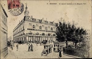Ansichtskarte / Postkarte Bordeaux Gironde, square Gambetta, Magasin Vert