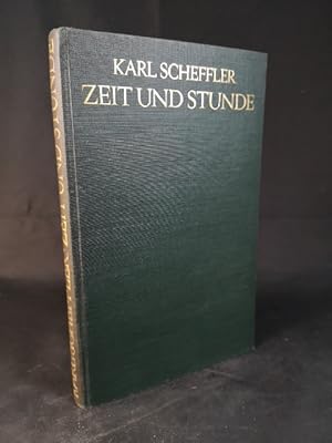 Bild des Verkufers fr Zeit und Stunde. Neue Essays. zum Verkauf von ANTIQUARIAT Franke BRUDDENBOOKS