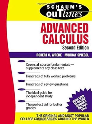 Bild des Verkufers fr Schaum's Outline of Advanced Calculus, Second Edition (Schaum's Outlines) zum Verkauf von WeBuyBooks