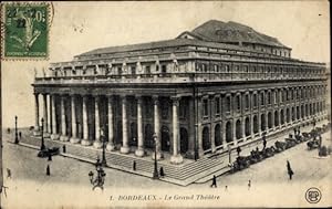 Ansichtskarte / Postkarte Bordeaux Gironde, Grand Theatre