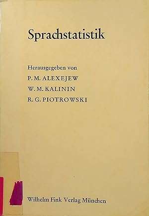 Image du vendeur pour Sprachstatistik mis en vente par books4less (Versandantiquariat Petra Gros GmbH & Co. KG)