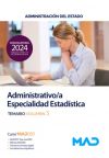 Administrativo/a (Especialidad Estadística). Temario volumen 3. Administración General del Estado