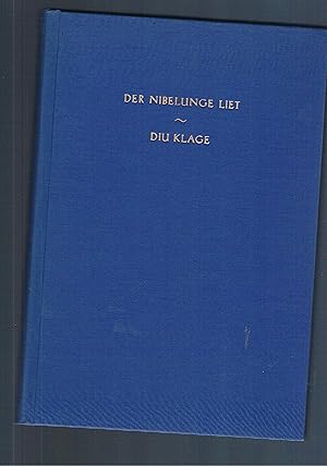 Seller image for Der Nibelunge Liet Diu Klage Die Donaueschinger Handschrift 63 for sale by manufactura