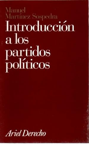 Seller image for Introduccin a los partidos polticos . for sale by Librera Astarloa