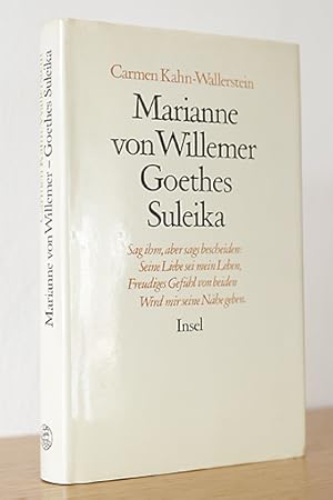 Bild des Verkufers fr Marianne von Willemer: Goethes Suleika zum Verkauf von AMSELBEIN - Antiquariat und Neubuch