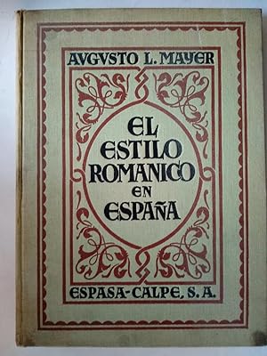 Imagen del vendedor de EL ESTILO ROMANICO EN ESPAA a la venta por Libros Tobal