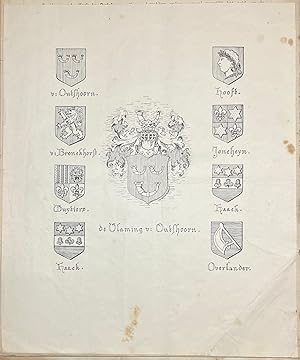 Heraldry, 1900, Oudshoorn | De Hervormde Kerk te Oudshoorn uit heraldisch oogpunt bezien door W. ...