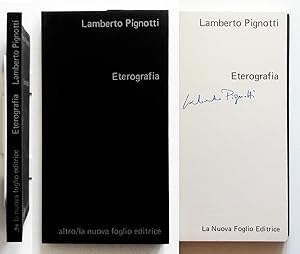 Lamberto Pignotti. Eterografia. Autografato Altro/La nuova foglio 1976 Pollenza