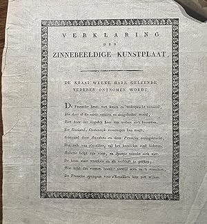Printed publication ca 1813 | Verklaring bij de spotprent op Napoleon, Verklaring der Zinnebeeldi...