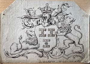 Drawing Wapenkaart/Coat of Arms: Baron van Zuile in 1828 dort, 1 p.
