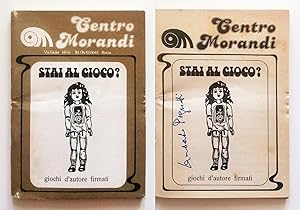 Lamberto Pignotti. Stai al gioco? Giochi d'autore firmati Autografato 1979 Roma