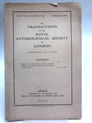 Immagine del venditore per The Transactions of the Royal Entomological Society of London Vol. 90 Part 22 venduto da World of Rare Books