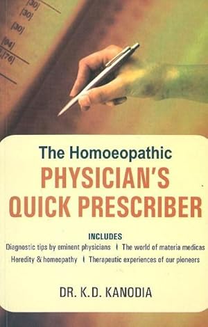 Bild des Verkufers fr Homeopathic Physician's Quick Prescriber zum Verkauf von Smartbuy