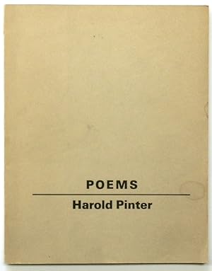 Bild des Verkufers fr Poems: Harold Pinter zum Verkauf von PsychoBabel & Skoob Books