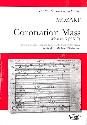 Imagen del vendedor de Mozart Coronation Mass in C (K.317) Vocal Score in Latin a la venta por M Godding Books Ltd