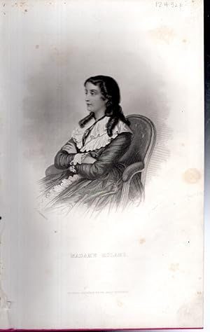 Bild des Verkufers fr ENGRAVING; "Madame Roland ".engraved By R. Hinshelwood for the Ladies' Repository zum Verkauf von Dorley House Books, Inc.