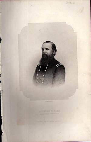 Seller image for ENGRAVING; "Clinton B. Fisk, Brevet-Major General, Union Army".engraved By R. Hinshelwood for the Ladies' Repository for sale by Dorley House Books, Inc.