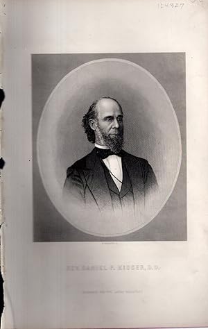 Seller image for ENGRAVING; "Rev. Daniel P. Kidder, D.D.".engraved By R. Hinshelwood for the Ladies' Repository for sale by Dorley House Books, Inc.