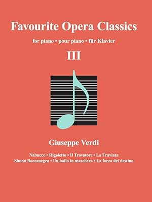Immagine del venditore per Favourite Opera Classics III (Classical Sheet Music) venduto da Redux Books