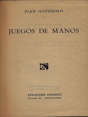 Imagen del vendedor de Juegos de manos a la venta por Librodifaccia