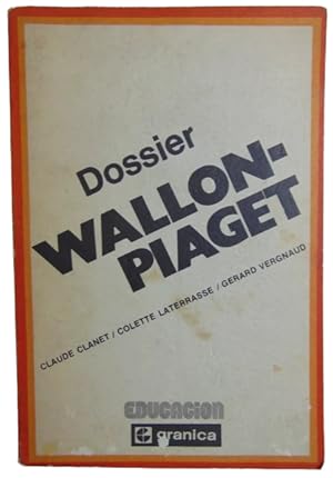 Bild des Verkufers fr Dossier Wallon-Piaget zum Verkauf von Librera Aves Del Paraso
