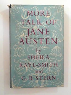 Imagen del vendedor de More talk of Jane Austen a la venta por Cotswold Internet Books